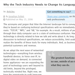 Why the Tech Industry Needs to Change Its Language