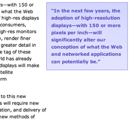 Display 2.0: A Look Forward to the High-Definition Web and Its Effect on Our Digital Experience
